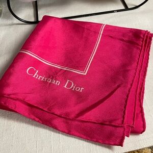 Christian Dior silk scarf with COA
